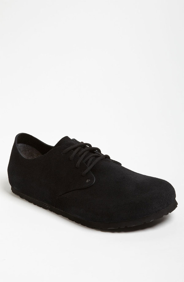 Black Suede Derby Shoes: Birkenstock Maine Lace Up Derby | Where to ...