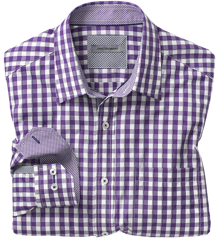 men shirts longsleeve shirts purple gingham longsleeve shirts
